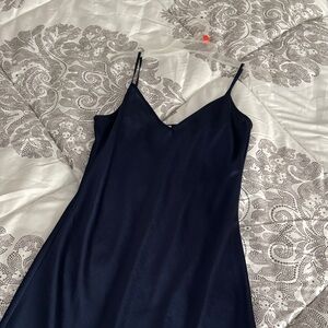 Wilfred Midnight Blue V-Neck Dress
